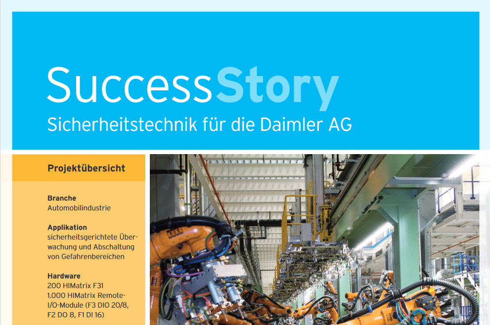 Sicherheitstechnik für die Daimler AG